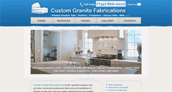 Desktop Screenshot of customgranitefabrications.com